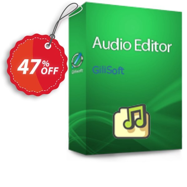 GiliSoft Audio Editor Lifetime Coupon, discount Audio Editor - 1 PC / Liftetime free update dreaded deals code 2025. Promotion: