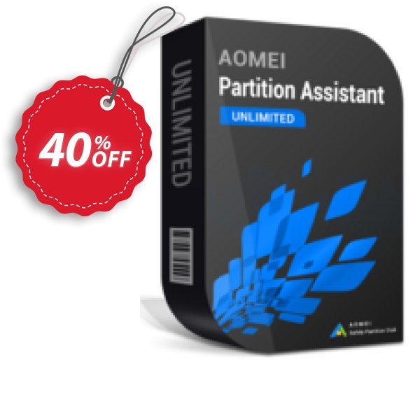 AOMEI Partition Assistant Unlimited + Lifetime Upgrade Coupon, discount 38% OFF AOMEI Partition Assistant Unlimited + Lifetime Upgrade, verified. Promotion: Awesome deals code of AOMEI Partition Assistant Unlimited + Lifetime Upgrade, tested & approved
