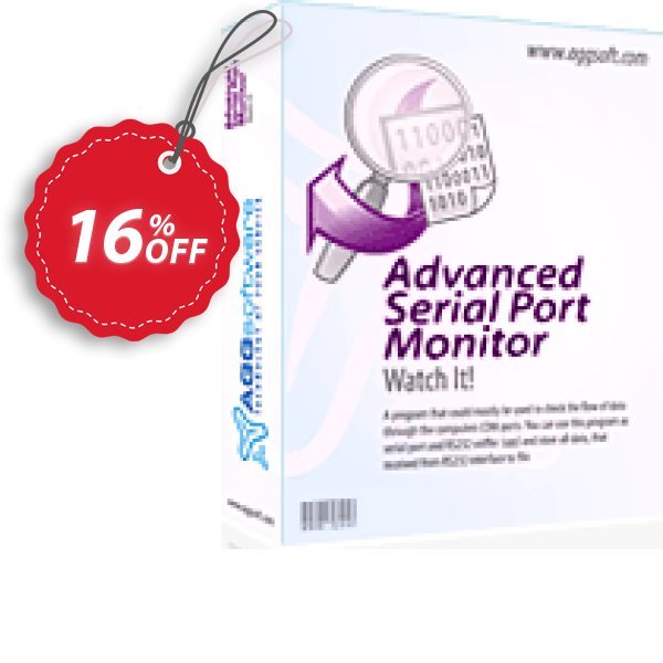 Aggsoft Advanced Serial Port Monitor Coupon, discount Promotion code Advanced Serial Port Monitor. Promotion: Offer discount for Advanced Serial Port Monitor special 