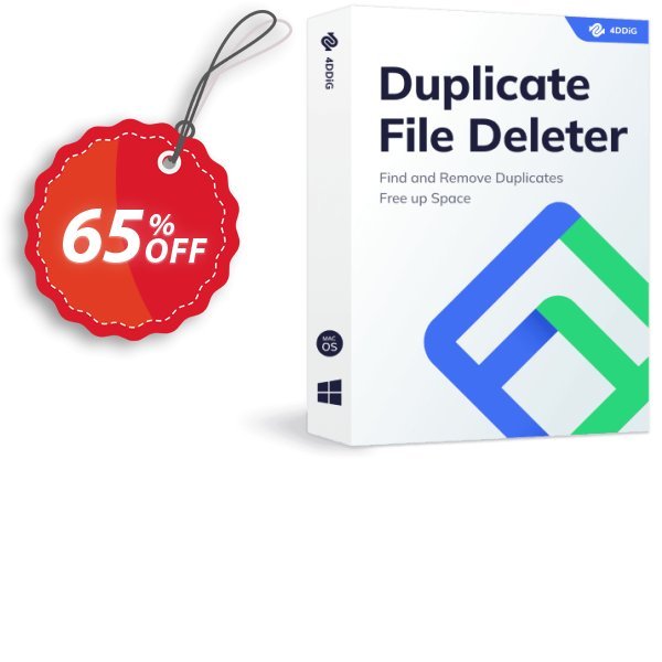 4DDiG Duplicate File Deleter for MAC, Yearly  Coupon, discount 65% OFF 4DDiG Duplicate File Deleter for MAC (1 Year), verified. Promotion: Stunning promo code of 4DDiG Duplicate File Deleter for MAC (1 Year), tested & approved