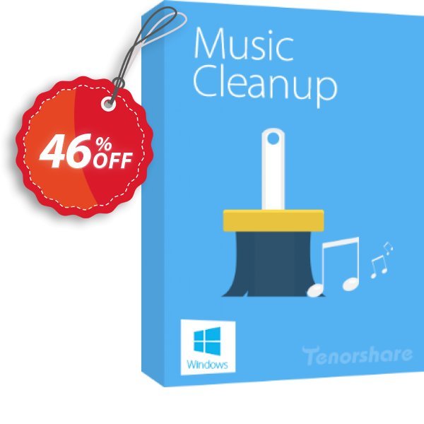 Tenorshare iTunes Music Cleanup Coupon, discount softpedia.com---20% off of Musci cleanup. Promotion: 