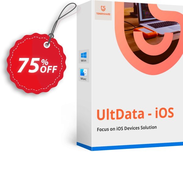 Tenorshare UltData for iOS, MAC , Lifetime  Coupon, discount Tenorshare special coupon (29742). Promotion: 