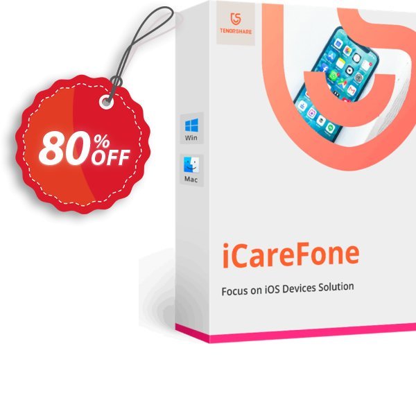 Tenorshare iCareFone for MAC, Lifetime Plan  Coupon, discount 10% Tenorshare 29742. Promotion: 