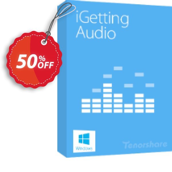 Tenorshare iGetting Audio, Unlimited Plan  Coupon, discount 30-Day Money-Back Guarantee
. Promotion: Offer discount