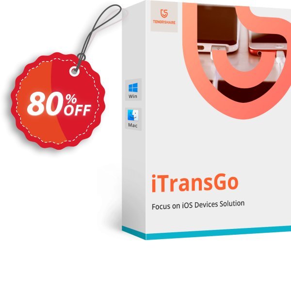 Tenorshare iTransGo, 6-10 Devices  Coupon, discount discount. Promotion: coupon code