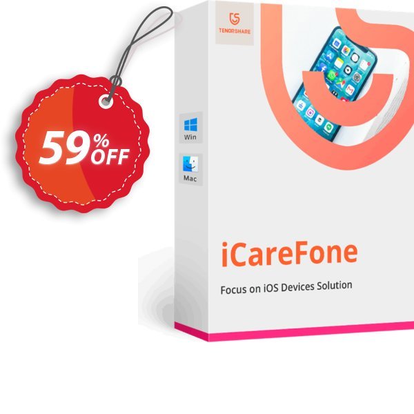 Tenorshare iCareFone, Monthly Plan Coupon, discount 58% OFF Tenorshare iCareFone (1 Month License), verified. Promotion: Stunning promo code of Tenorshare iCareFone (1 Month License), tested & approved
