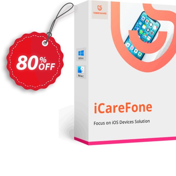 Tenorshare iCareFone for MAC, Yearly Plan Coupon, discount Promotion code. Promotion: Offer discount