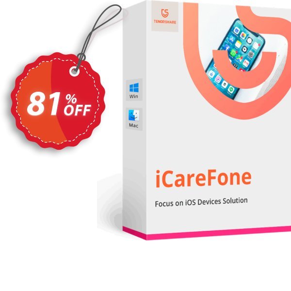Tenorshare iCareFone for MAC, 2-5 MACs Coupon, discount Promotion code. Promotion: Offer discount