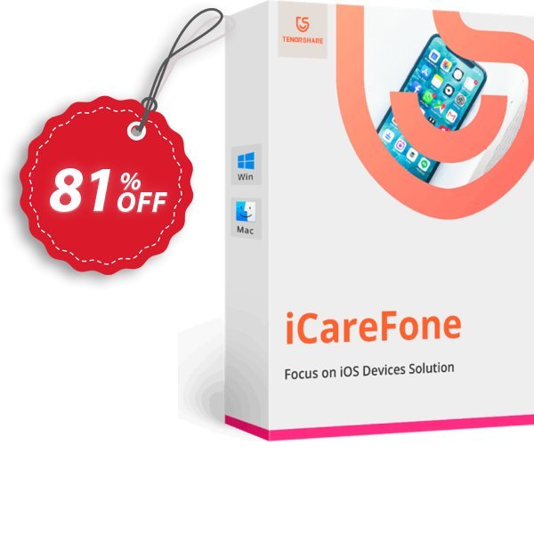 Tenorshare iCareFone for MAC, 6-10 MACs  Coupon, discount Promotion code. Promotion: Offer discount