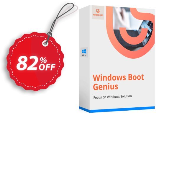 Tenorshare WINDOWS Boot Genius, 6-10 PCs Coupon, discount Promotion code. Promotion: Offer discount