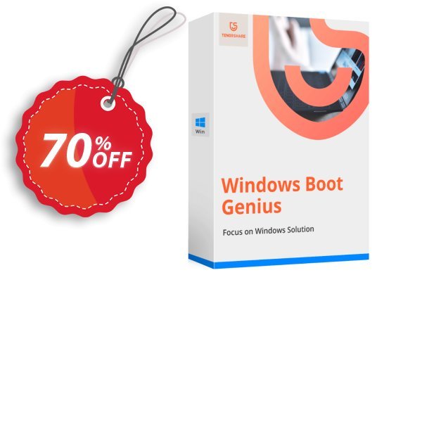 Tenorshare WINDOWS Boot Genius, Lifetime Plan Coupon, discount Promotion code. Promotion: Offer discount