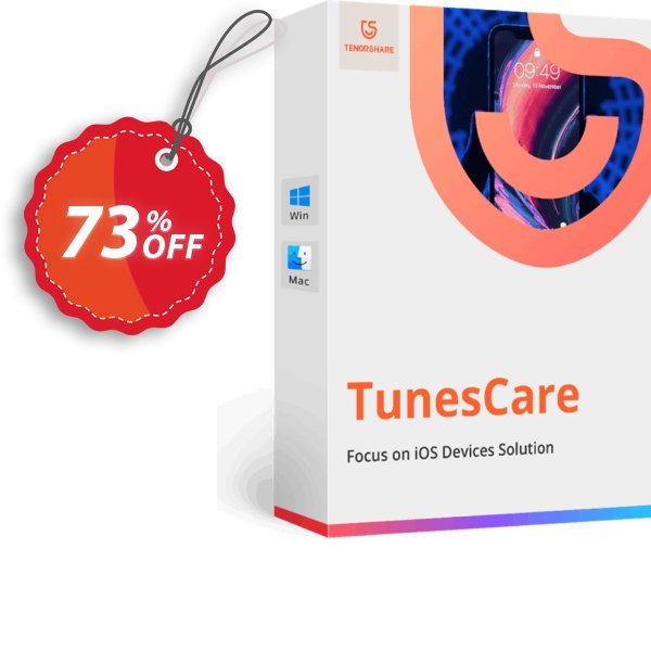Tenorshare TunesCare Pro for MAC, Lifetime Plan Coupon, discount discount. Promotion: coupon code