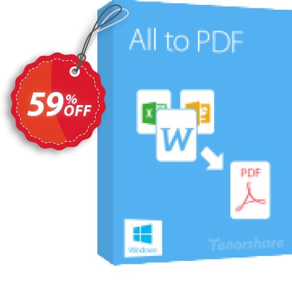 Tenorshare All to PDF Coupon, discount 10% Tenorshare 29742. Promotion: