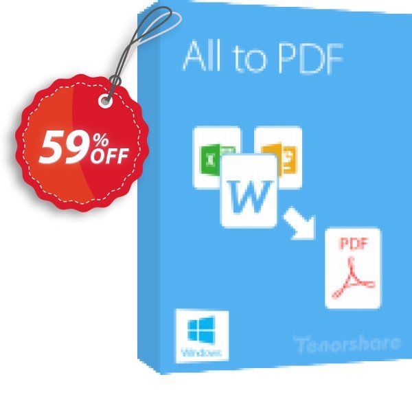 Tenorshare All to PDF Coupon, discount 10% Tenorshare 29742. Promotion: 