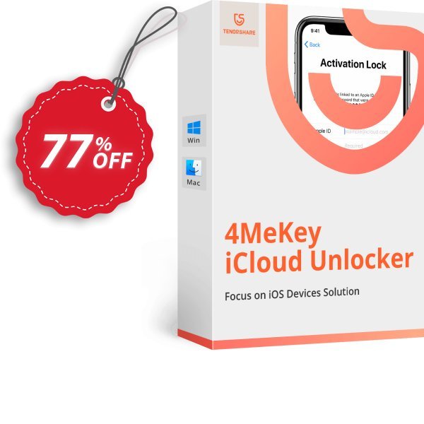 Tenorshare 4MeKey Coupon, discount 77% OFF Tenorshare 4MeKey, verified. Promotion: Stunning promo code of Tenorshare 4MeKey, tested & approved