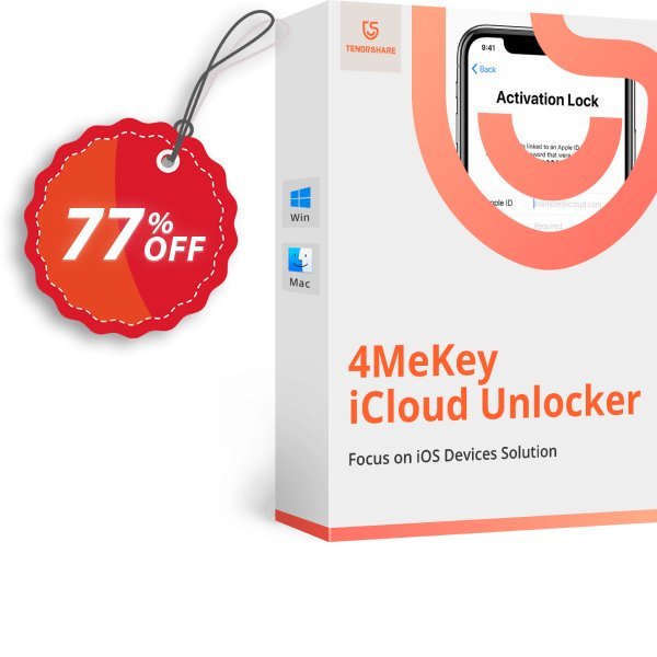 Tenorshare 4MeKey for MAC, Lifetime Plan  Coupon, discount 77% OFF Tenorshare 4MeKey for MAC (Lifetime License), verified. Promotion: Stunning promo code of Tenorshare 4MeKey for MAC (Lifetime License), tested & approved