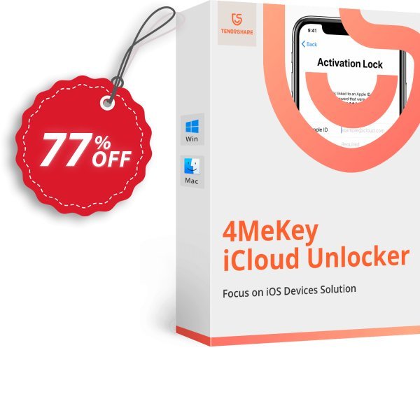 Tenorshare 4MeKey for MAC, Monthly Plan  Coupon, discount 77% OFF Tenorshare 4MeKey for MAC (1 Month License), verified. Promotion: Stunning promo code of Tenorshare 4MeKey for MAC (1 Month License), tested & approved