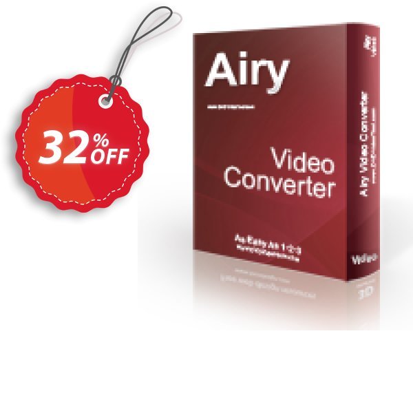 Airy Video Converter Coupon, discount Airy Video Converter Excellent sales code 2024. Promotion: Excellent sales code of Airy Video Converter 2024