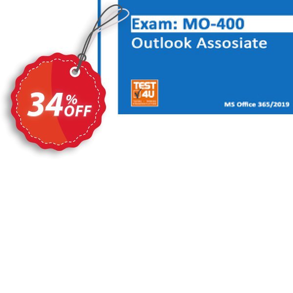 MO-400 Outlook Associate Exam Coupon, discount MO-400 Outlook Associate Exam - Office 365 & Office 2019 - English version - 25 hours of access Awesome offer code 2024. Promotion: Hottest promotions code of MO-400 Outlook Associate Exam - Office 365 & Office 2024 - English version - 25 hours of access 2024