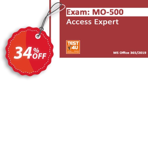 MO-500 Access Expert Exam Coupon, discount MO-500 Access Expert Exam - Office 365 & Office 2019 - English version - 25 hours of access Hottest sales code 2024. Promotion: Super promo code of MO-500 Access Expert Exam - Office 365 & Office 2024 - English version - 25 hours of access 2024