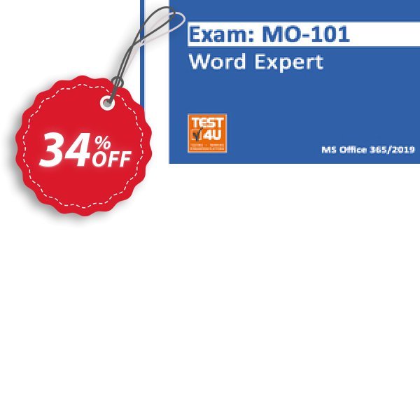MO-101 Word Expert Exam Coupon, discount MO-101 Word Expert Exam - Office 365 & Office 2019 - English version - 25 hours access Big promotions code 2024. Promotion: Amazing discount code of MO-101 Word Expert Exam - Office 365 & Office 2024 - English version - 25 hours access 2024