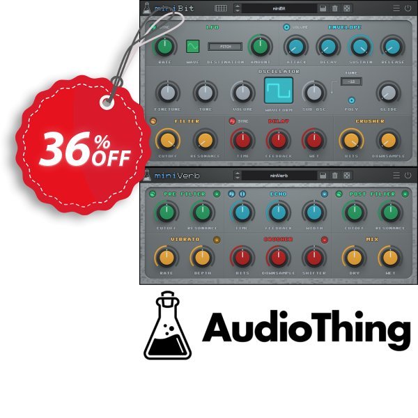 AudioThing miniVerb Coupon, discount 35% OFF AudioThing miniVerb, verified. Promotion: Excellent offer code of AudioThing miniVerb, tested & approved