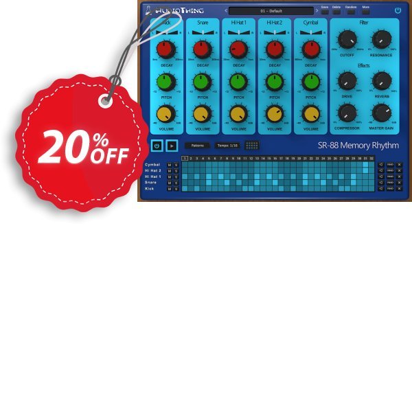 AudioThing Drum MAChine Bundle Coupon, discount Drum Machine Bundle Exclusive discounts code 2024. Promotion: Exclusive discounts code of Drum Machine Bundle 2024