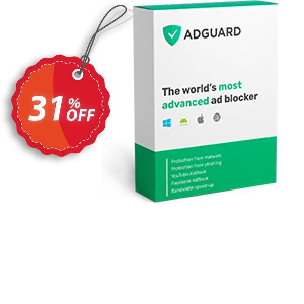 AdGuard Ad Blocker Personal, 3 devices Lifetime Coupon, discount Black Friday. Promotion: Formidable deals code of AdGuard Ad Blocker Personal (3 devices) Lifetime 2024