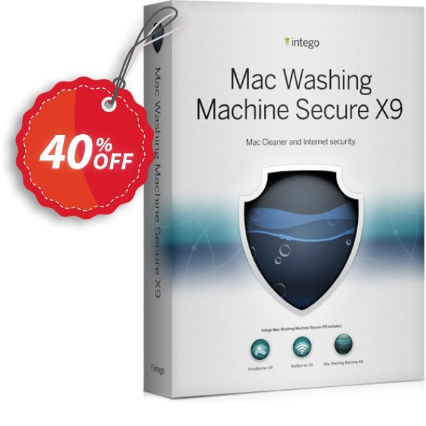 Intego MAC Washing MAChine Secure X9 Coupon, discount 40% OFF Intego Mac Washing Machine Secure X9, verified. Promotion: Staggering promo code of Intego Mac Washing Machine Secure X9, tested & approved