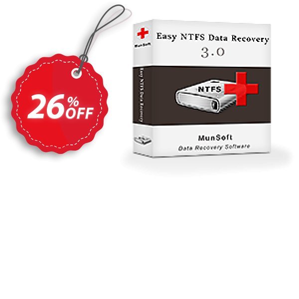 Easy NTFS Data Recovery Coupon, discount MunSoft coupon (31351). Promotion: MunSoft discount promotion