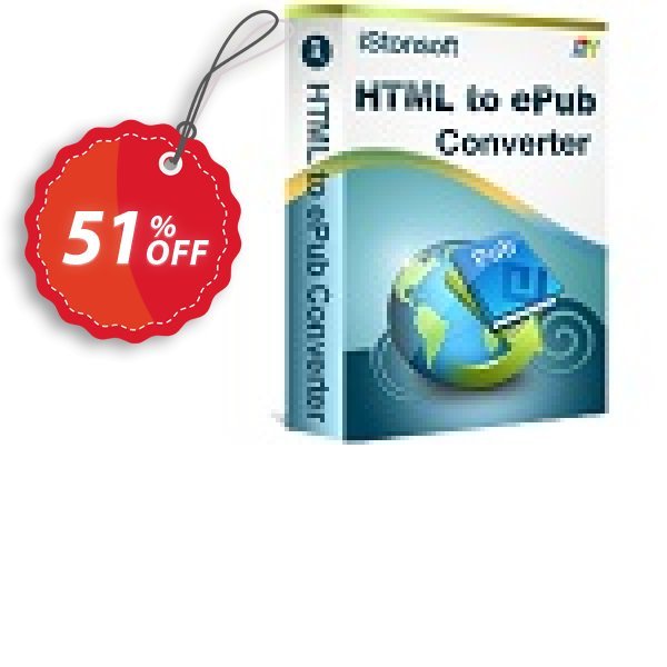 iStonsoft HTML to ePub Converter Coupon, discount 60% off. Promotion: