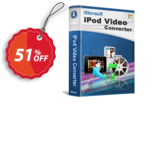 iStonsoft iPod Video Converter Coupon, discount 60% off. Promotion: 