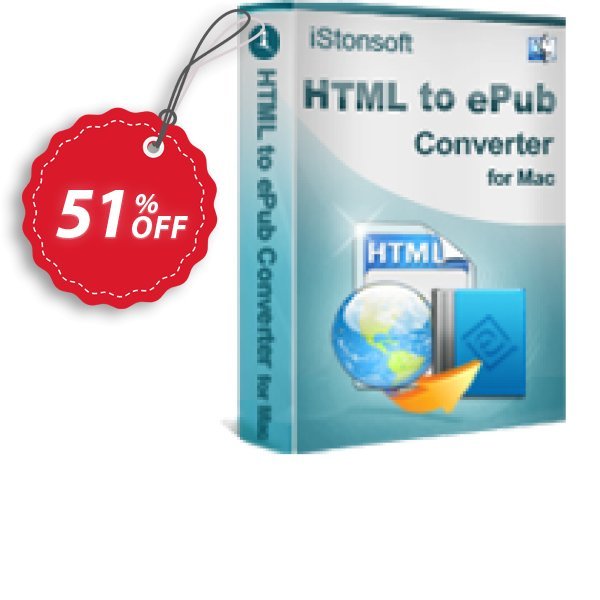 iStonsoft HTML to ePub Converter for MAC Coupon, discount 60% off. Promotion: 