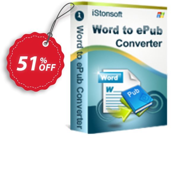 iStonsoft Word to ePub Converter Coupon, discount 60% off. Promotion: 