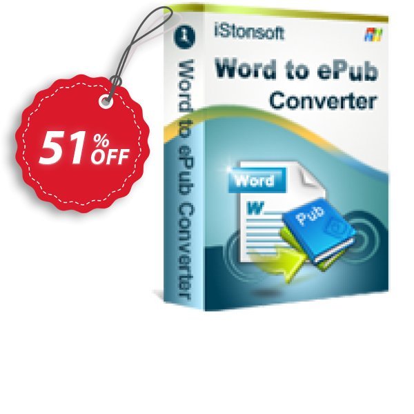 iStonsoft Word to ePub Converter Coupon, discount 60% off. Promotion: