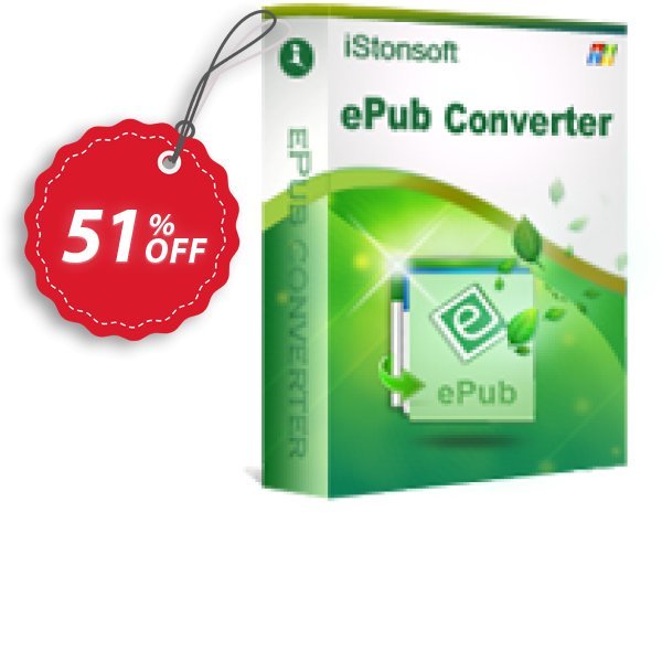 iStonsoft ePub Converter Coupon, discount 60% off. Promotion: