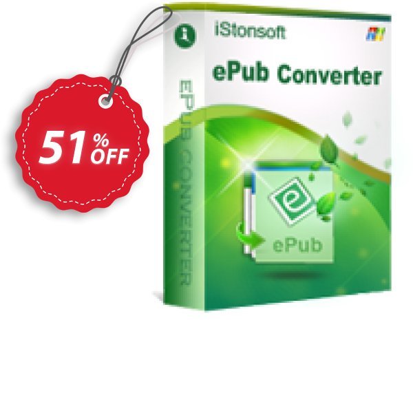 iStonsoft ePub Converter Coupon, discount 60% off. Promotion: 