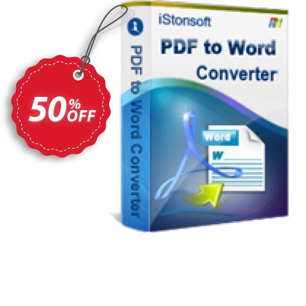 iStonsoft PDF to Word Converter Coupon, discount 60% off. Promotion: 