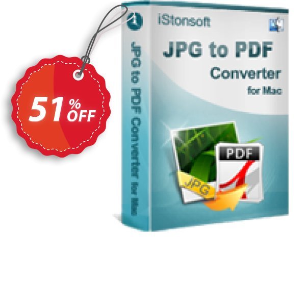 iStonsoft JPG to PDF Converter for MAC Coupon, discount 60% off. Promotion: