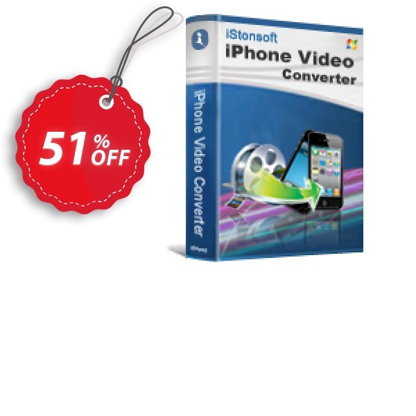 iStonsoft iPhone Video Converter Coupon, discount 60% off. Promotion: 