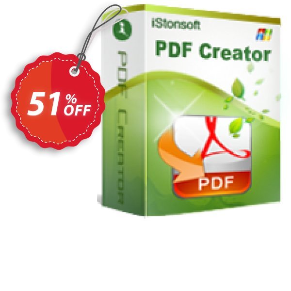 iStonsoft PDF Creator Coupon, discount 60% off. Promotion: 
