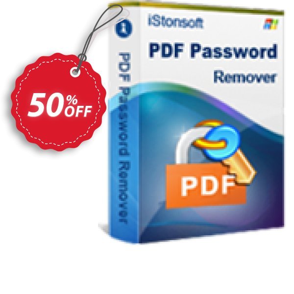 iStonsoft PDF Password Remover Coupon, discount 60% off. Promotion: