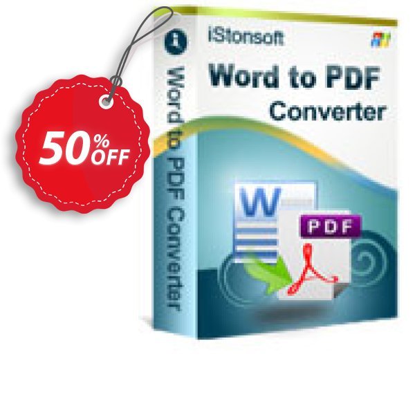 iStonsoft Word to PDF Converter Coupon, discount 60% off. Promotion: 