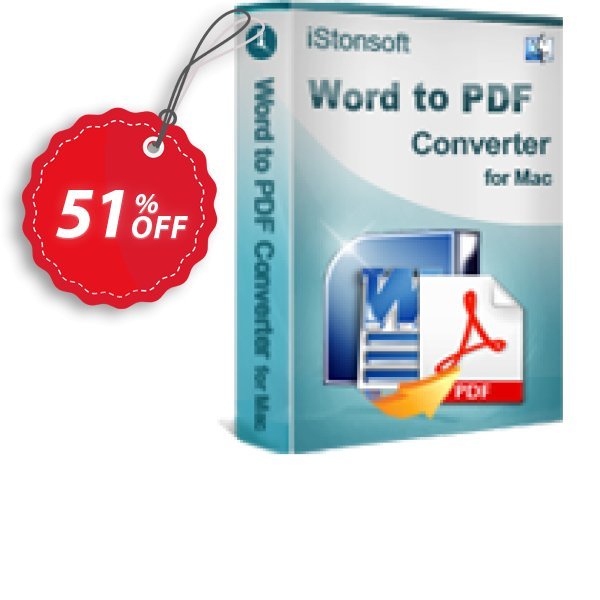 iStonsoft Word to PDF Converter for MAC Coupon, discount 60% off. Promotion: 