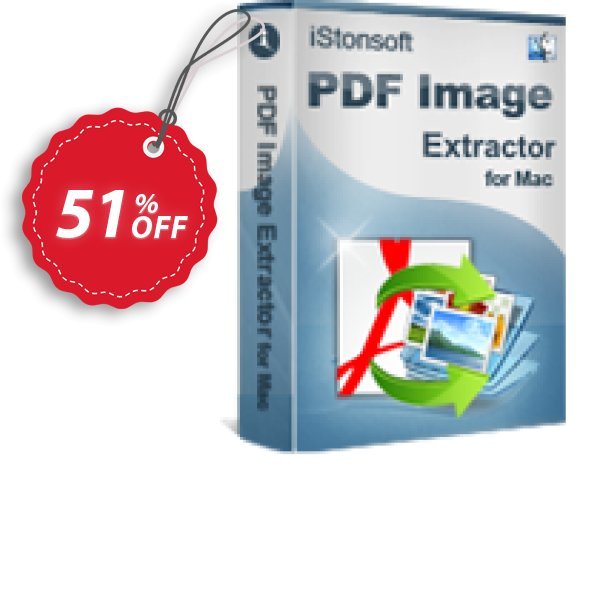 iStonsoft PDF Image Extractor for MAC Coupon, discount 60% off. Promotion: 