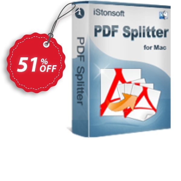 iStonsoft PDF Splitter for MAC Coupon, discount 60% off. Promotion: