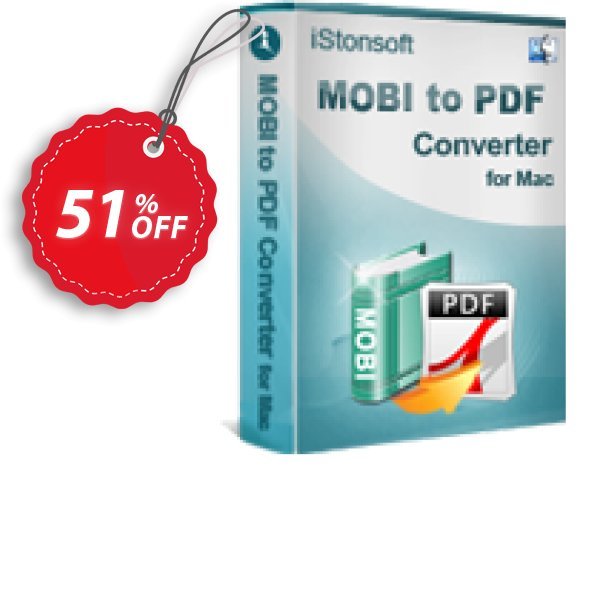 iStonsoft MOBI to PDF Converter for MAC Coupon, discount 60% off. Promotion: 