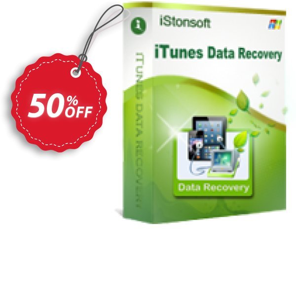 iStonsoft iTunes Data Recovery Coupon, discount 60% off. Promotion: 