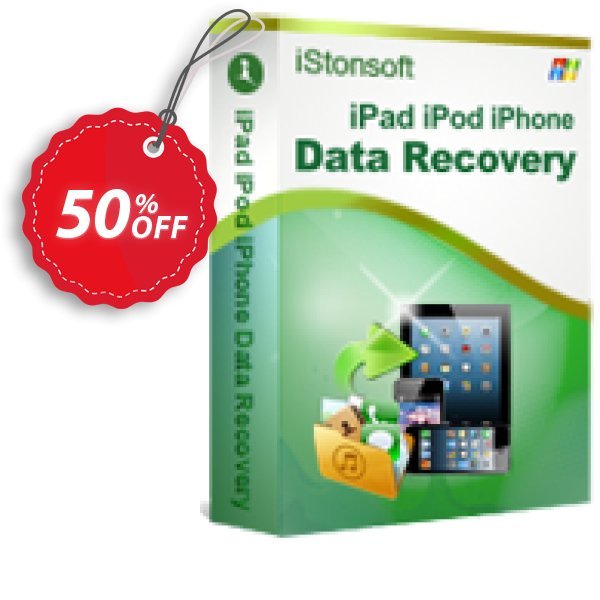 iStonsoft iPad/iPhone/iPod Data Recovery Coupon, discount 60% off. Promotion: