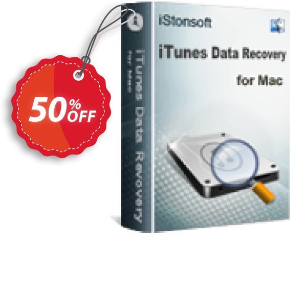 iStonsoft iTunes Data Recovery for MAC Coupon, discount 60% off. Promotion: